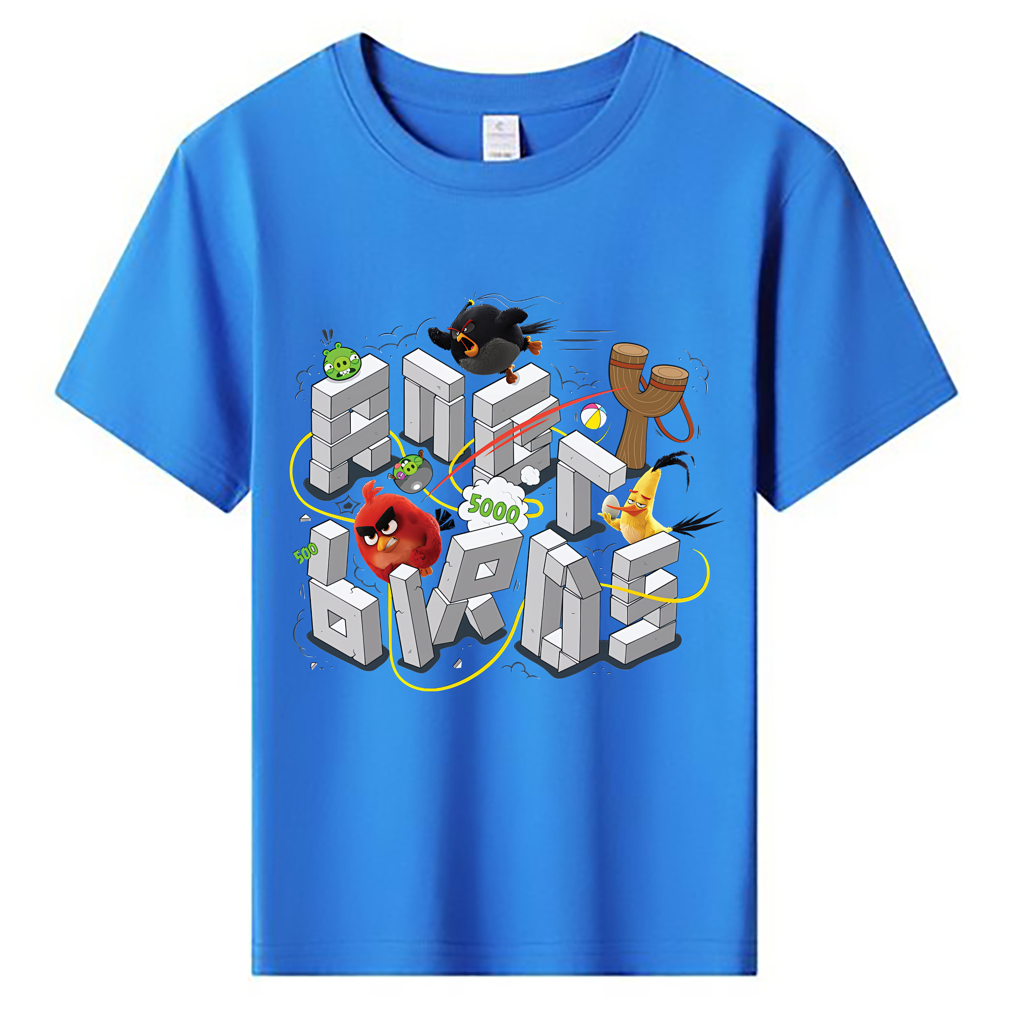 （画像用） Angry Birds アングリーバード 綿100％キッズTシャツ（フロントプリント）